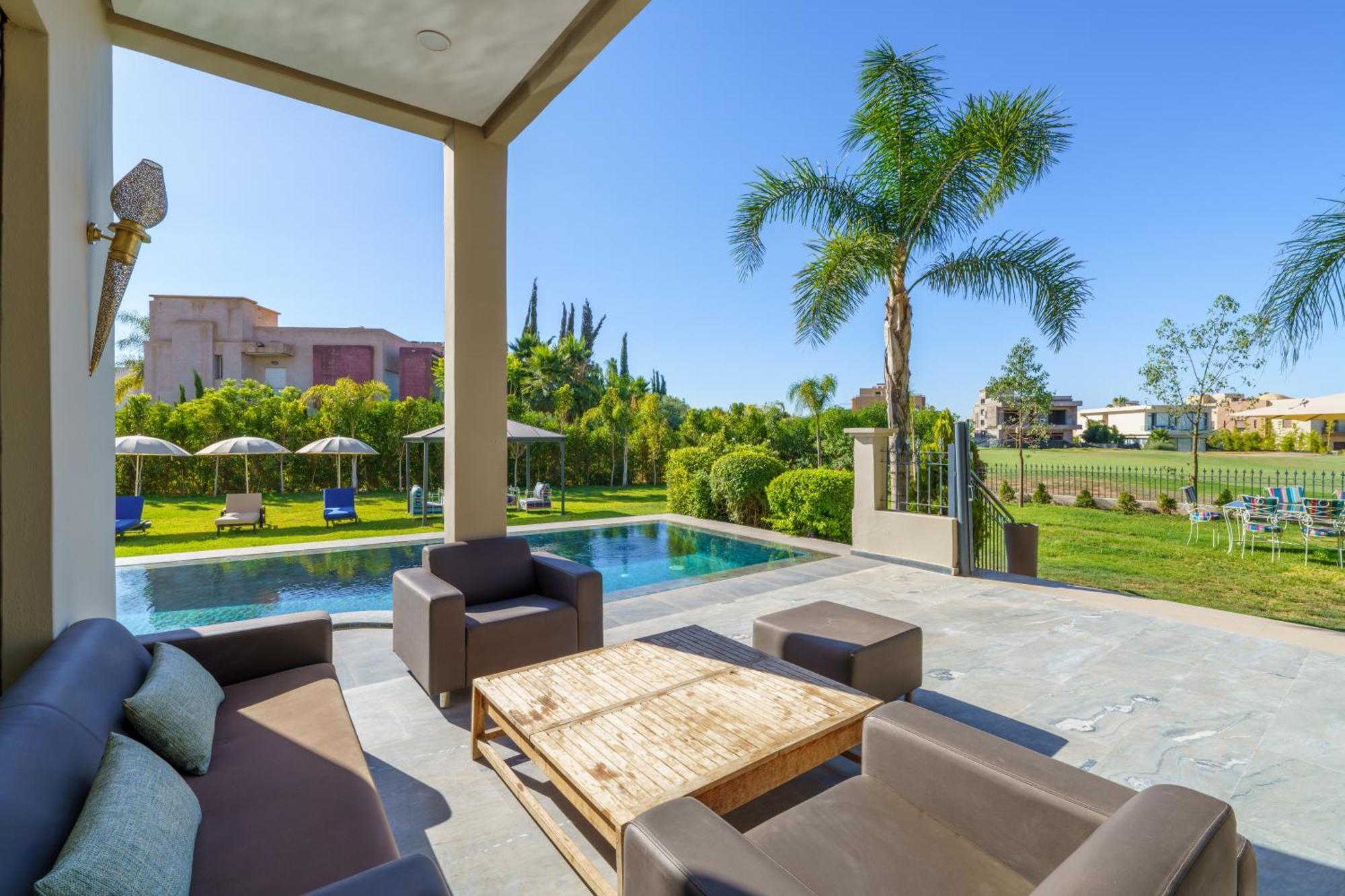 Villa Naciri En Plein Golf Avec Vue Sur Atlas Marraquexe